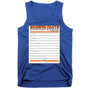 Scorpio Facts Gift Tank Top