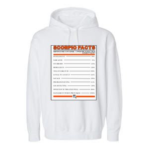 Scorpio Facts Gift Garment-Dyed Fleece Hoodie