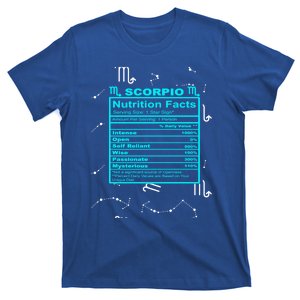 Scorpio Funny Gift Horoscope And Zodiac Funny Nutrition Facts Meaningful Gift T-Shirt