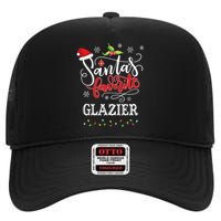 SantaS Favorite Glazier Funny Christmas Light Xmas Hat High Crown Mesh Back Trucker Hat