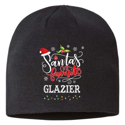 SantaS Favorite Glazier Funny Christmas Light Xmas Hat Sustainable Beanie