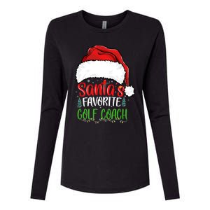 SantaS Favorite Golf Coach Funny Christmas Golf Coach Cute Gift Womens Cotton Relaxed Long Sleeve T-Shirt