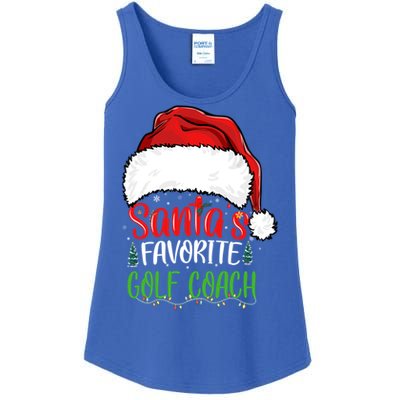 SantaS Favorite Golf Coach Funny Christmas Golf Coach Cute Gift Ladies Essential Tank