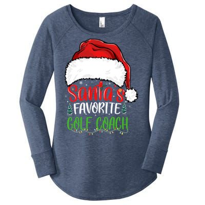 SantaS Favorite Golf Coach Funny Christmas Golf Coach Cute Gift Women's Perfect Tri Tunic Long Sleeve Shirt