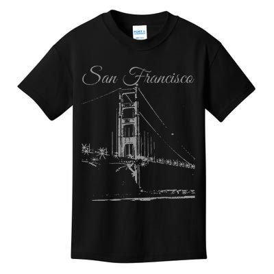 San Francisco Golden Gate Bridge California Souvenir Kids T-Shirt