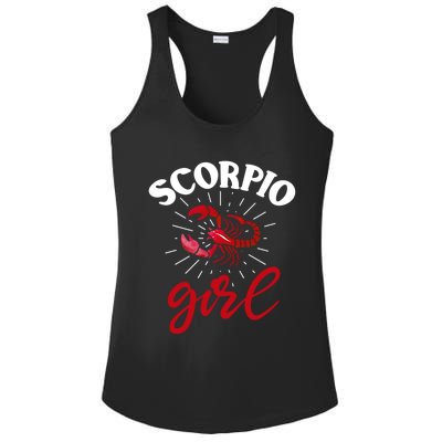 Scorpio Funny Gift Astrology Horoscope Scorpio Zodiac Sign Gift Ladies PosiCharge Competitor Racerback Tank