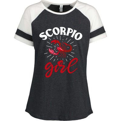 Scorpio Funny Gift Astrology Horoscope Scorpio Zodiac Sign Gift Enza Ladies Jersey Colorblock Tee