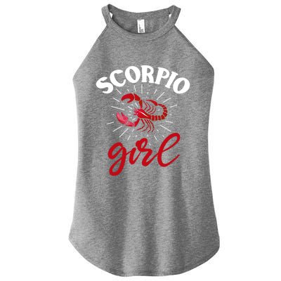 Scorpio Funny Gift Astrology Horoscope Scorpio Zodiac Sign Gift Women’s Perfect Tri Rocker Tank