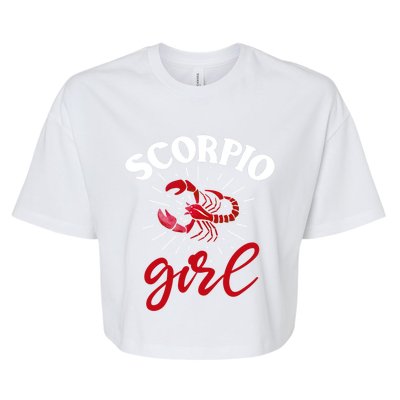 Scorpio Funny Gift Astrology Horoscope Scorpio Zodiac Sign Gift Bella+Canvas Jersey Crop Tee