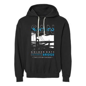 San Francisco Golden Gate Bridge California Garment-Dyed Fleece Hoodie