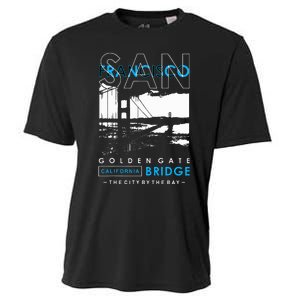 San Francisco Golden Gate Bridge California Cooling Performance Crew T-Shirt