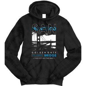 San Francisco Golden Gate Bridge California Tie Dye Hoodie