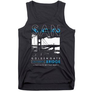 San Francisco Golden Gate Bridge California Tank Top