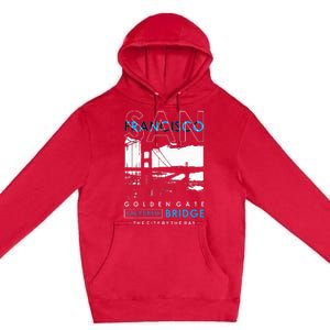 San Francisco Golden Gate Bridge California Premium Pullover Hoodie