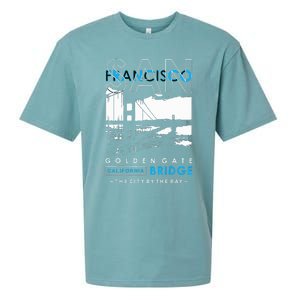 San Francisco Golden Gate Bridge California Sueded Cloud Jersey T-Shirt