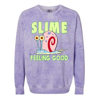 Slime Feeling Good Colorblast Crewneck Sweatshirt