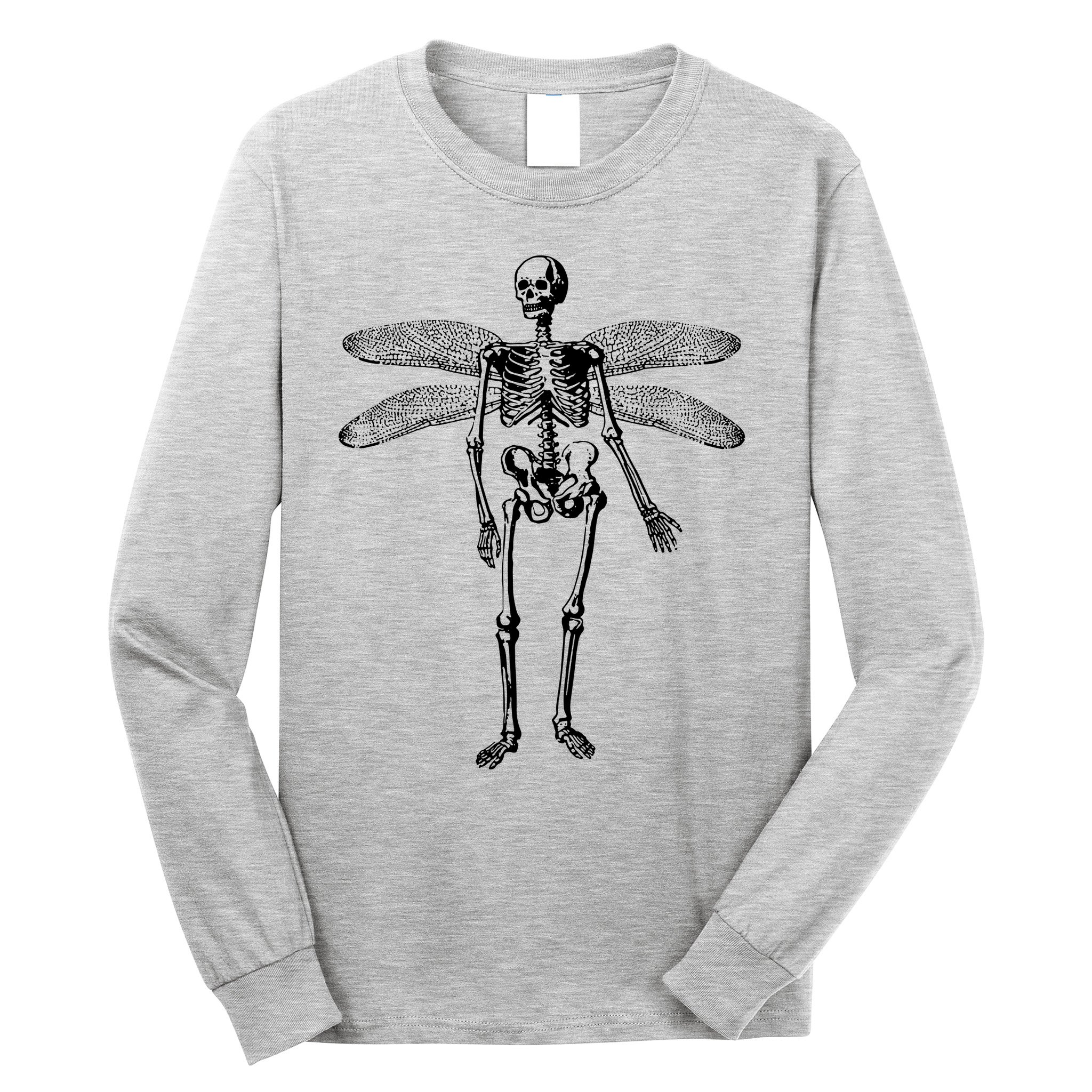 Skeleton Fairy Grunge Fairycore Aesthetic Gothic Cottagecore Long Sleeve Shirt