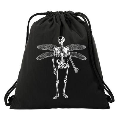 Skeleton Fairy Grunge Fairycore Aesthetic Gothic Cottagecore Drawstring Bag