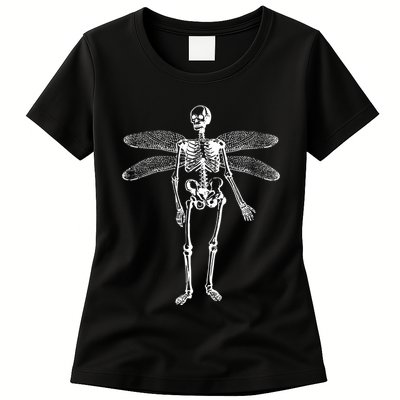 Skeleton Fairy Grunge Fairycore Aesthetic Gothic Cottagecore Womens T-Shirt