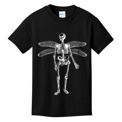 Skeleton Fairy Grunge Fairycore Aesthetic Gothic Cottagecore Kids T-Shirt