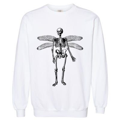 Skeleton Fairy Grunge Fairycore Aesthetic Gothic Cottagecore Garment-Dyed Sweatshirt