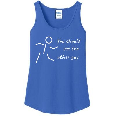 Stick Figure Gift Humorous You Should See The Other Guy Gift Ladies Essential Tank