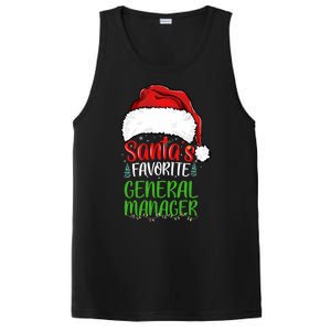 SantaS Favorite General Manager Funny Christmas PosiCharge Competitor Tank