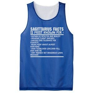 Sagittarius Facts Gift Funny Sagittarius Birthday Zodiac Funny Gift Mesh Reversible Basketball Jersey Tank