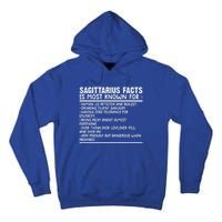 Sagittarius Facts Gift Funny Sagittarius Birthday Zodiac Funny Gift Tall Hoodie