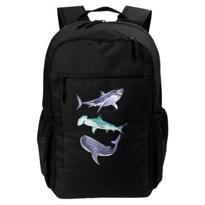 Shark Fans Great White Hammerhead And Whale Shark Lover Backpack