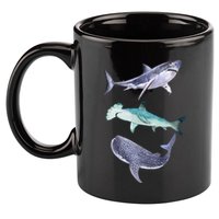 Shark Fans Great White Hammerhead And Whale Shark Lover 11oz C Handle Ceramic Mug