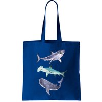 Shark Fans Great White Hammerhead And Whale Shark Lover Bag