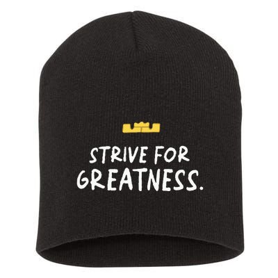 Strive For Greatness Short Acrylic Beanie