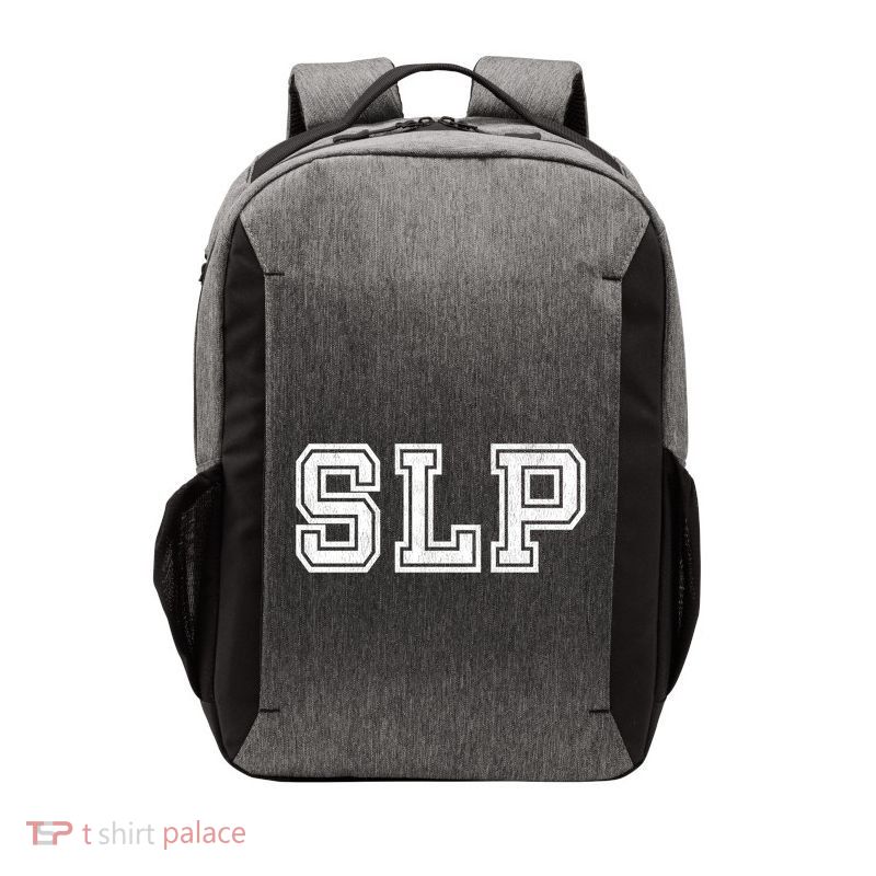 Slp Funny Gift Varsity Speech Language Pathology Gift Vector Backpack