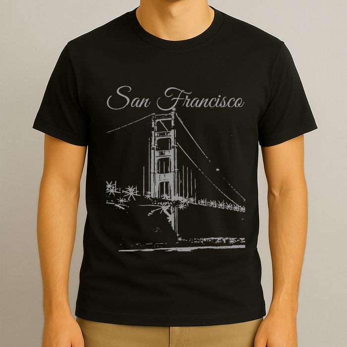 San Francisco Golden Gate Bridge California Usa Souvenir T-Shirt
