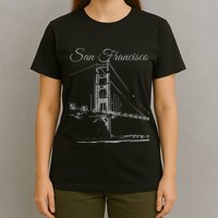 San Francisco Golden Gate Bridge California Usa Souvenir T-Shirt
