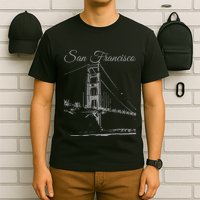 San Francisco Golden Gate Bridge California Usa Souvenir T-Shirt