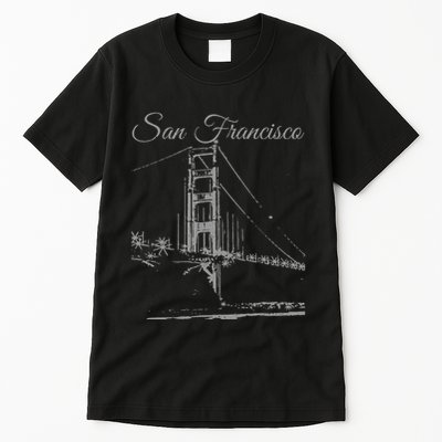 San Francisco Golden Gate Bridge California Usa Souvenir Tall T-Shirt