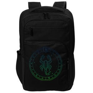 Scorpio Funny Gift Zodiac Sign Scorpio Cute Gift Impact Tech Backpack