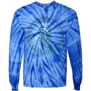 Scorpio Funny Gift Zodiac Sign Scorpio Cute Gift Tie-Dye Long Sleeve Shirt