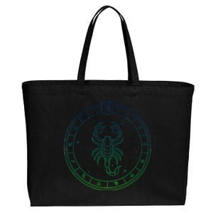 Scorpio Funny Gift Zodiac Sign Scorpio Cute Gift Cotton Canvas Jumbo Tote