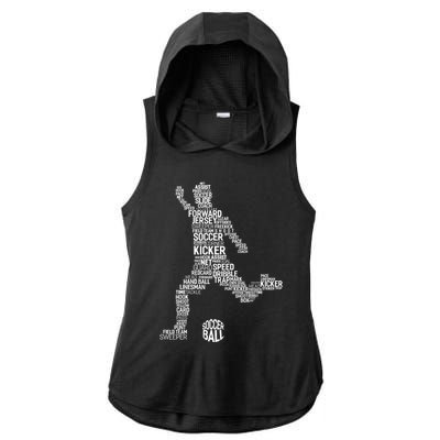 Soccer Fan Gift Soccer Player Gift Soccer Gift Ladies PosiCharge Tri-Blend Wicking Draft Hoodie Tank