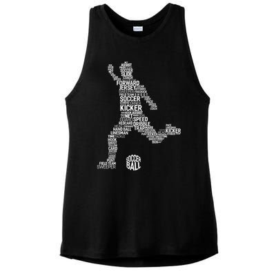 Soccer Fan Gift Soccer Player Gift Soccer Gift Ladies PosiCharge Tri-Blend Wicking Tank