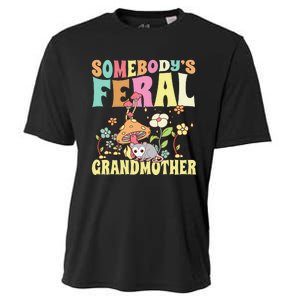 Somebody's Feral Grandmother Wild Family Grandma Opossum Cooling Performance Crew T-Shirt