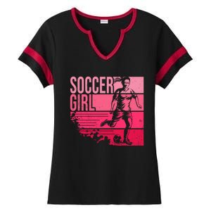 Soccer Funny Gift For Girls Funny Gift Soccer Teen Girl Player Gift Meaningful G Ladies Halftime Notch Neck Tee