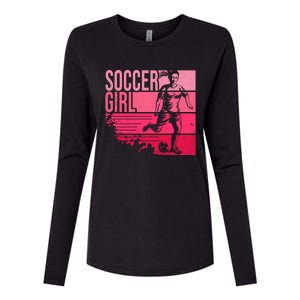 Soccer Funny Gift For Girls Funny Gift Soccer Teen Girl Player Gift Meaningful G Womens Cotton Relaxed Long Sleeve T-Shirt