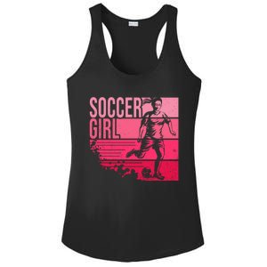 Soccer Funny Gift For Girls Funny Gift Soccer Teen Girl Player Gift Meaningful G Ladies PosiCharge Competitor Racerback Tank