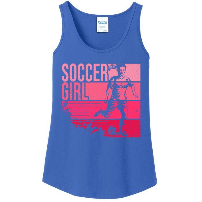 Soccer Funny Gift For Girls Funny Gift Soccer Teen Girl Player Gift Meaningful G Ladies Essential Tank