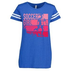 Soccer Funny Gift For Girls Funny Gift Soccer Teen Girl Player Gift Meaningful G Enza Ladies Jersey Football T-Shirt