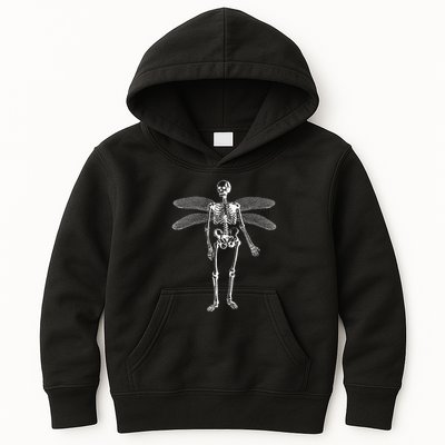 Skeleton Fairy Grunge Fairycore Aesthetic Gothic Cottagecore Kids Hoodie